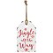 Northlight Distressed Metal "Jingle All The Way" Christmas Wall Decor - 12" - White and Red